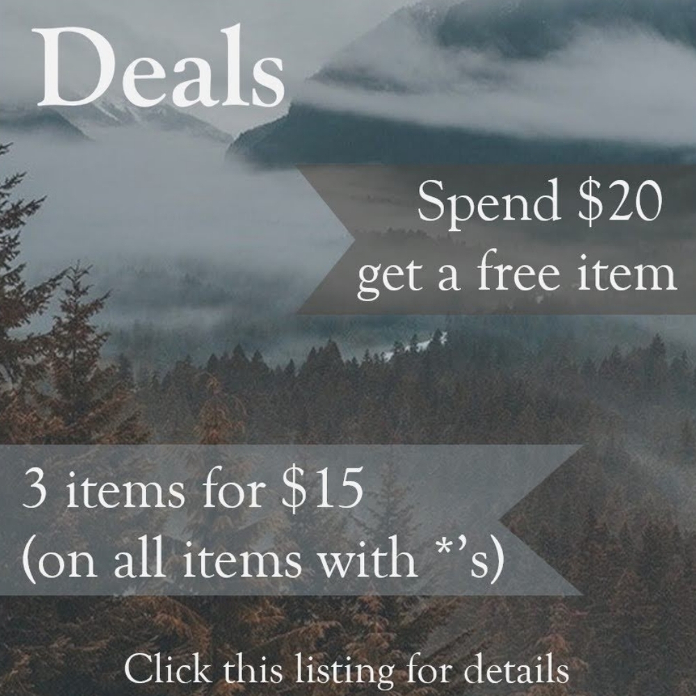 ⭐ Spend $20, Free Item OR 3 for $15 ⭐